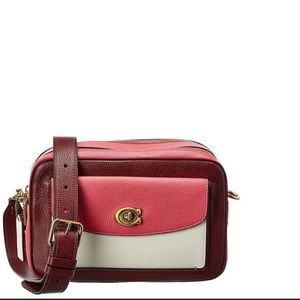 Coach Cassie Colorblocked Leather Camera Bag preowned like new